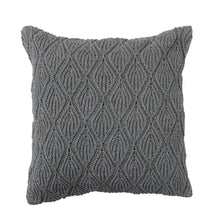 Woven Throw Pillow w/ Diamond Pattern, [product_price]- Greenhouse Home