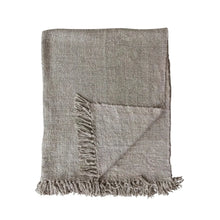Woven Viscose Throw with Fringe Greenhouse Home