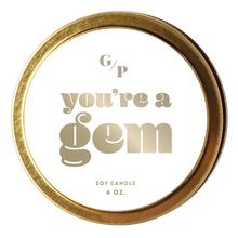 You're A Gem Just Because 4 oz. Candle Tin, [product_price]- Greenhouse Home