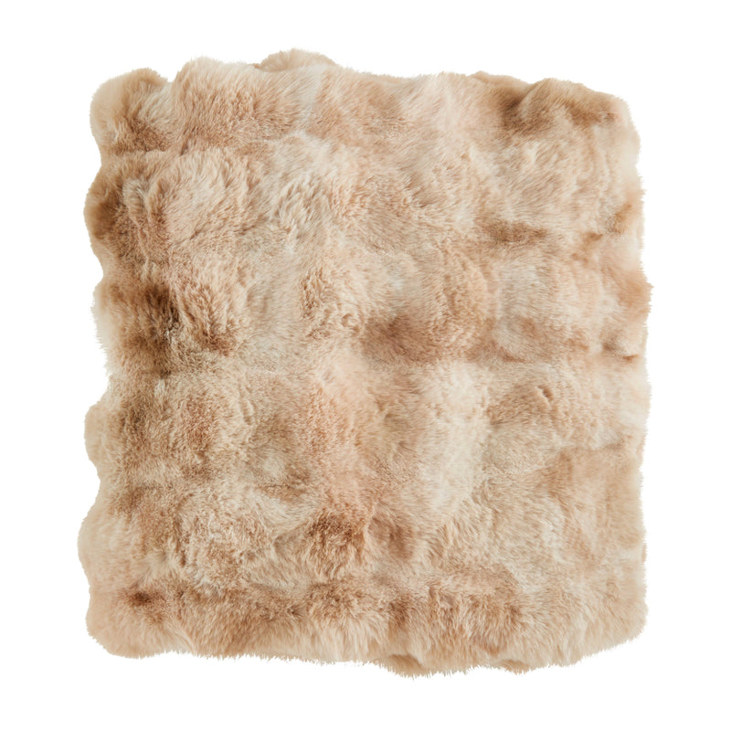 Soft Bubble Faux Fur Throw: Sage / 50"x60"