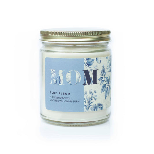 Austy Lou MOM – Blue Fleur 9oz Soy Candle