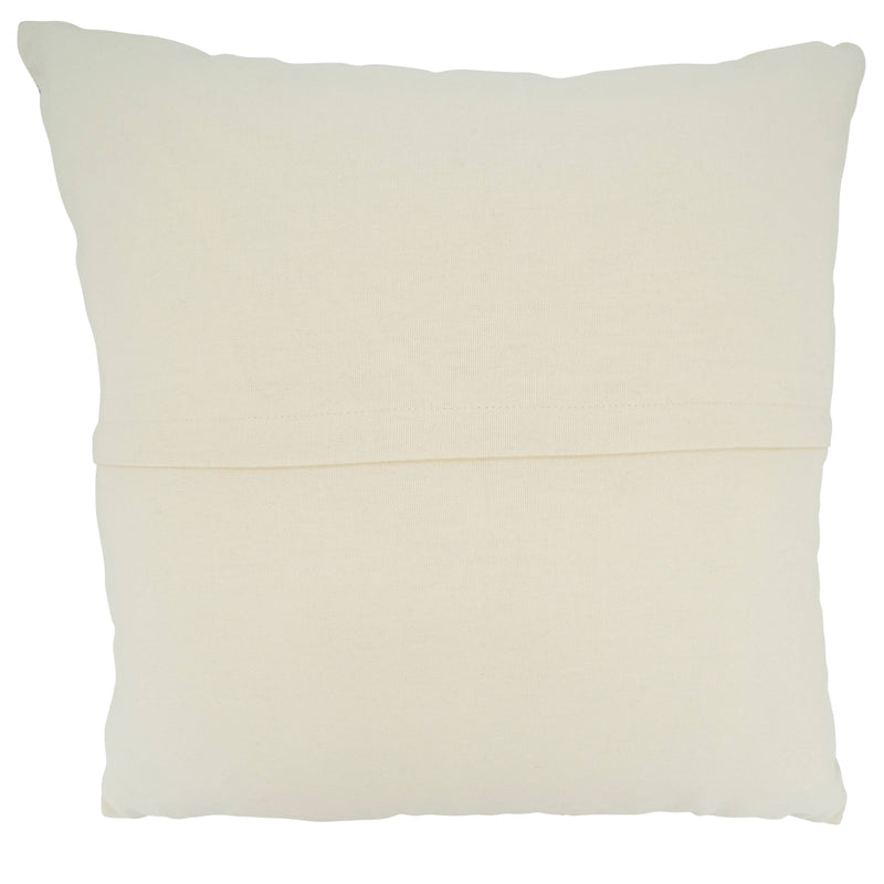 Woven Throw Pillow With Line Design: Aqua / Poly Filled / 22"