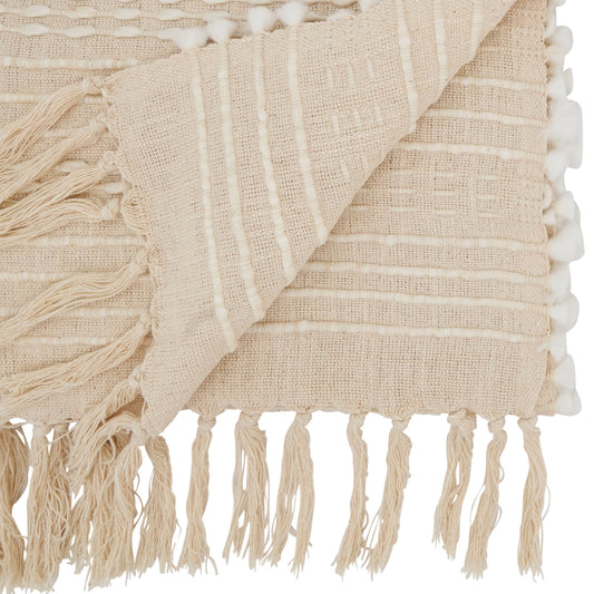 Woven Wonder Stripe Table Runner: Natural / 16"x72"