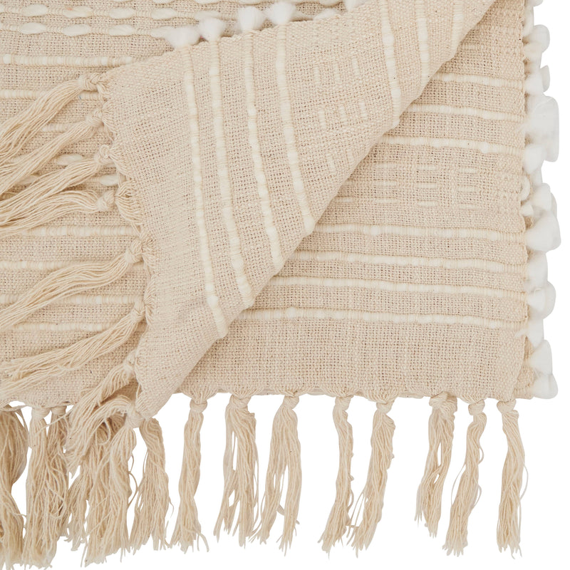 Woven Wonder Stripe Table Runner: Natural / 16"x72"