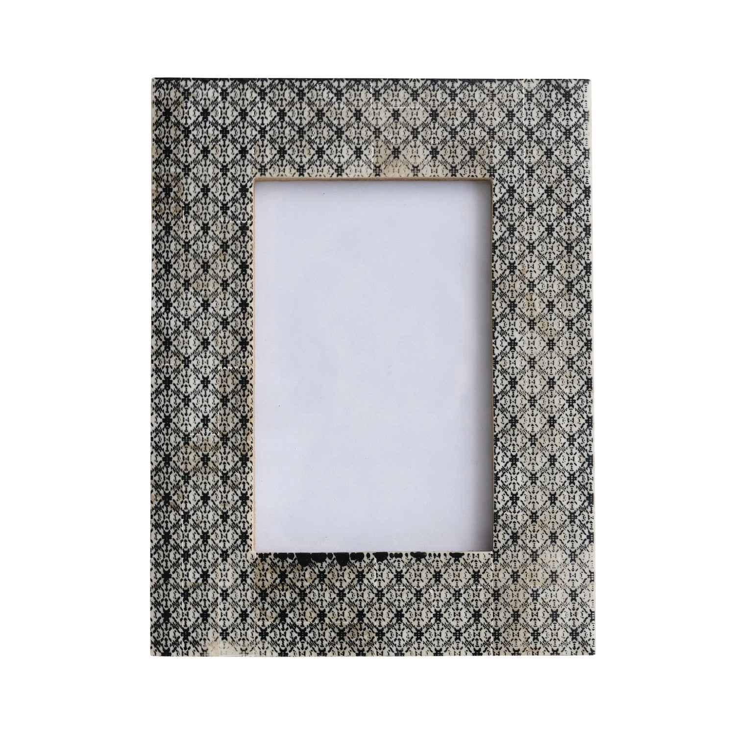Charcoal Resin & Glass Photo Frame