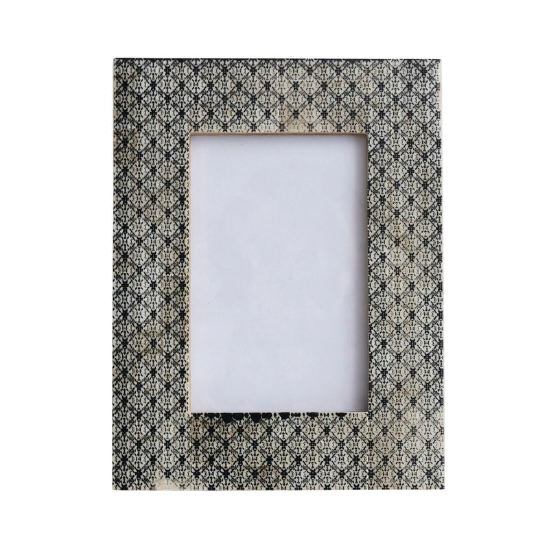 Charcoal Resin & Glass Photo Frame