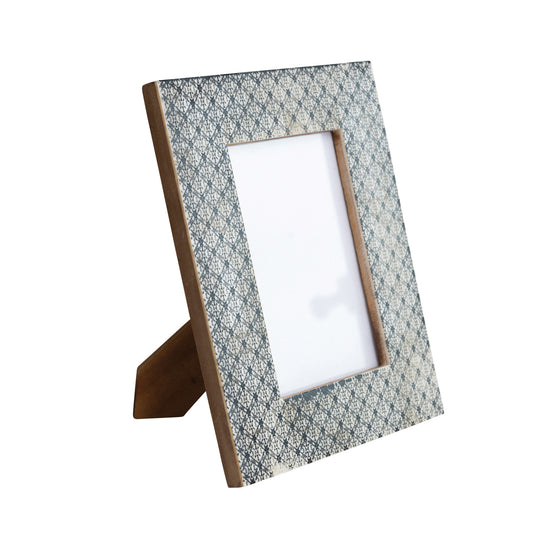 Charcoal Resin & Glass Photo Frame