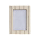 Resin Cream Photo Frame w/ Metal Inlay