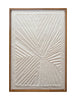 Oak Wood Framed Embossed Handmade Paper Wall Décor, [product_price]- Greenhouse Home