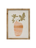 Wood Framed Glass Wall Décor w/ Flowers in Vase, [product_price]- Greenhouse Home