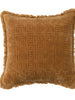 Velvet Quilted Pillow w/Pattern & Fringe, [product_price]- Greenhouse Home