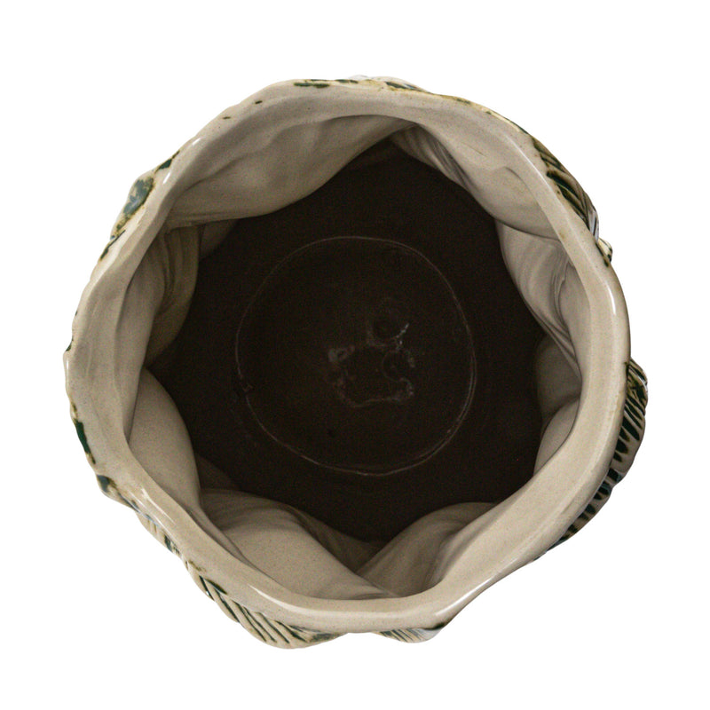 Textured Stoneware Organic Shaped Vase