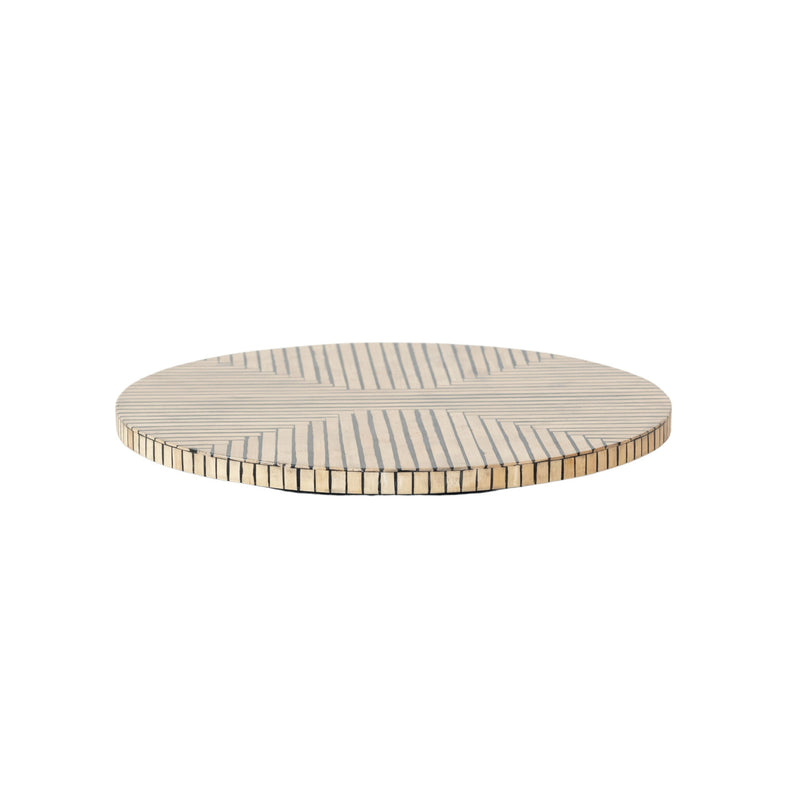 Lazy Susan w/ Geometric Stripes