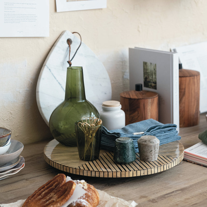 Lazy Susan w/ Geometric Stripes