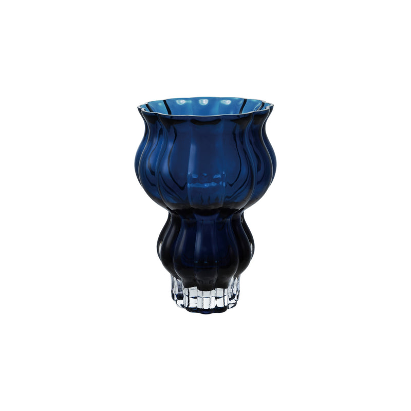 Fluted Cased Glass Vase