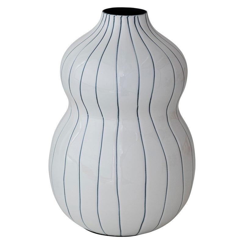 Organic Striped Vase