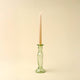 Vero Glass Candlestick, Green