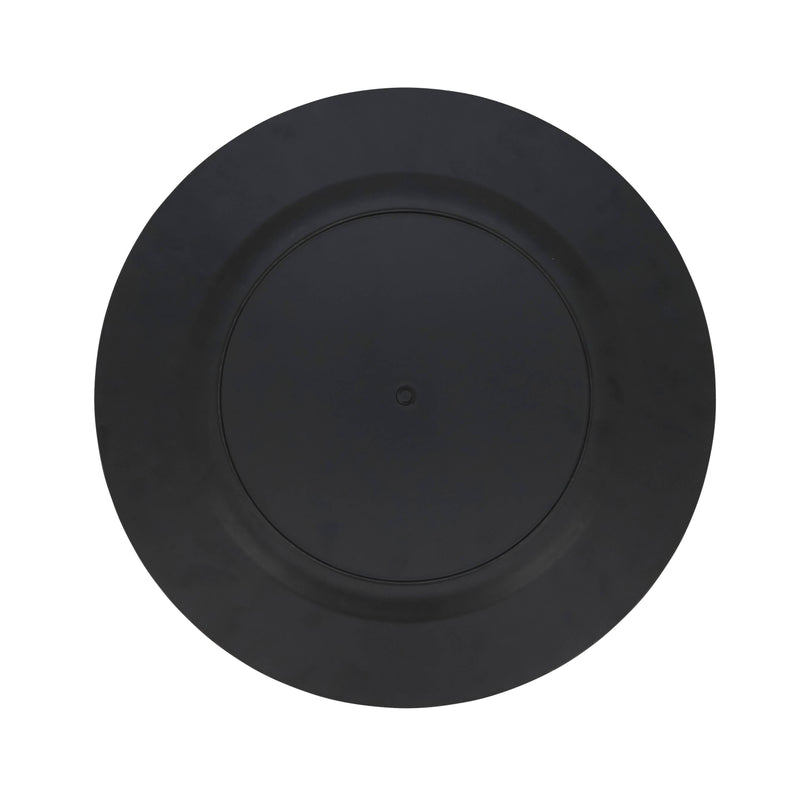 Sleek Faux Wood Charger Plate: Brown / 13"