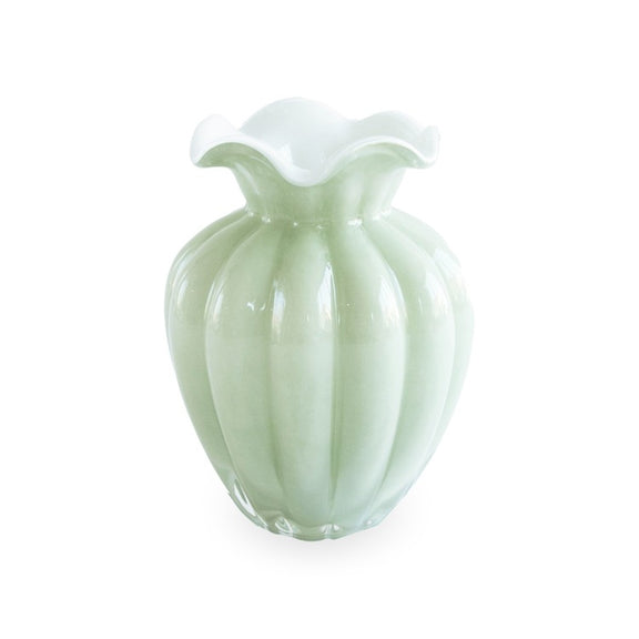 GLASS Vento Medium Vase (Pistachio)