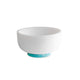 RESIN Rio Large Bowl with Base (White and Turquoise)