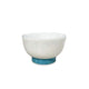 RESIN Rio Small Bowl with Base (White and Turquoise)