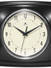 Retro Square Black Indoor Wall Clock 9.25 Inch, [product_price]- Greenhouse Home