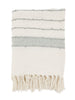 Woven Striped Ivory Throw, [product_price]- Greenhouse Home