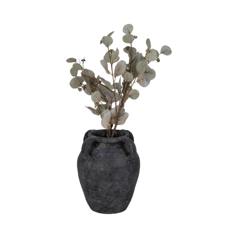Black Pottery Amphora Multi-Handle Jug