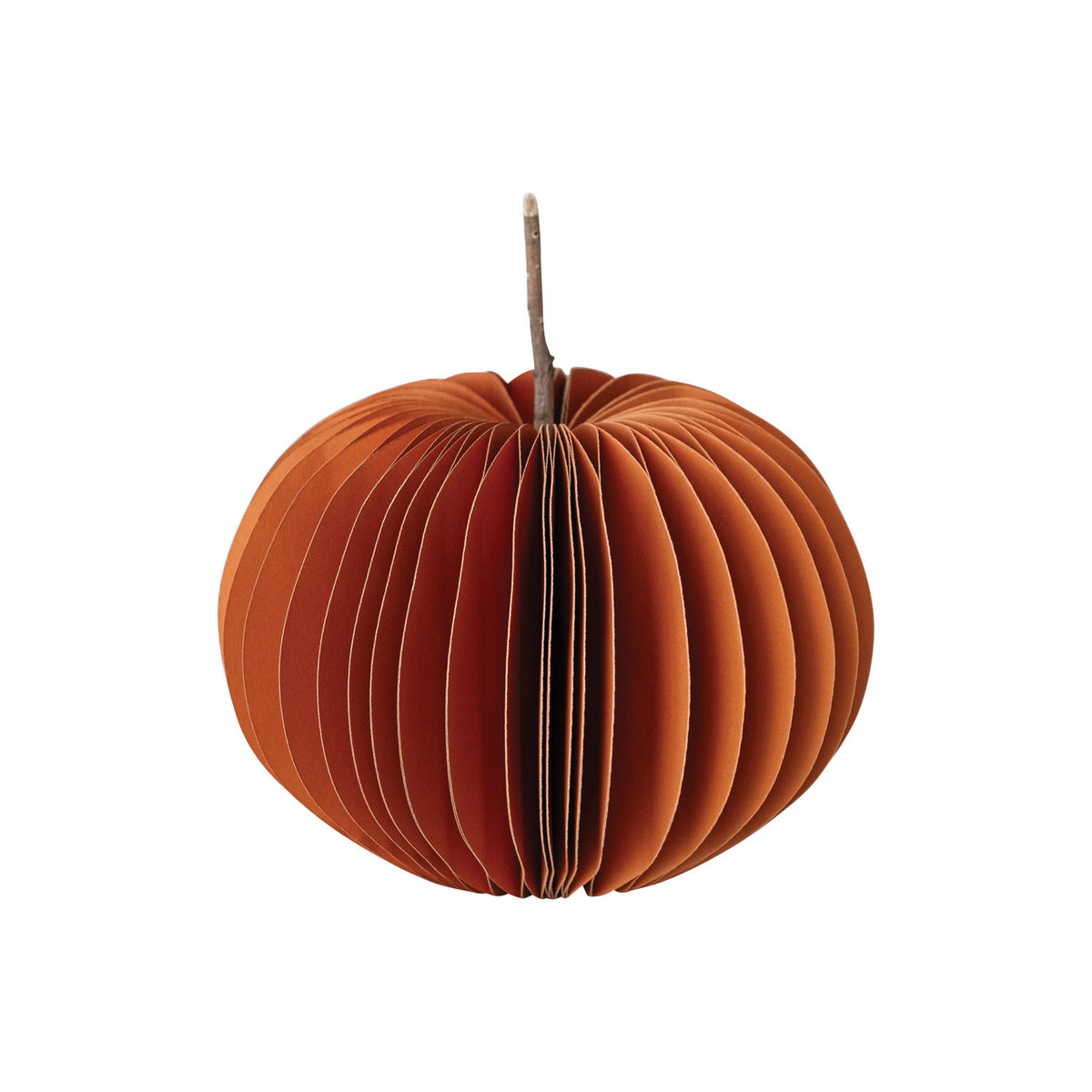 Recycled Paper Folding Honeycomb Pumpkin