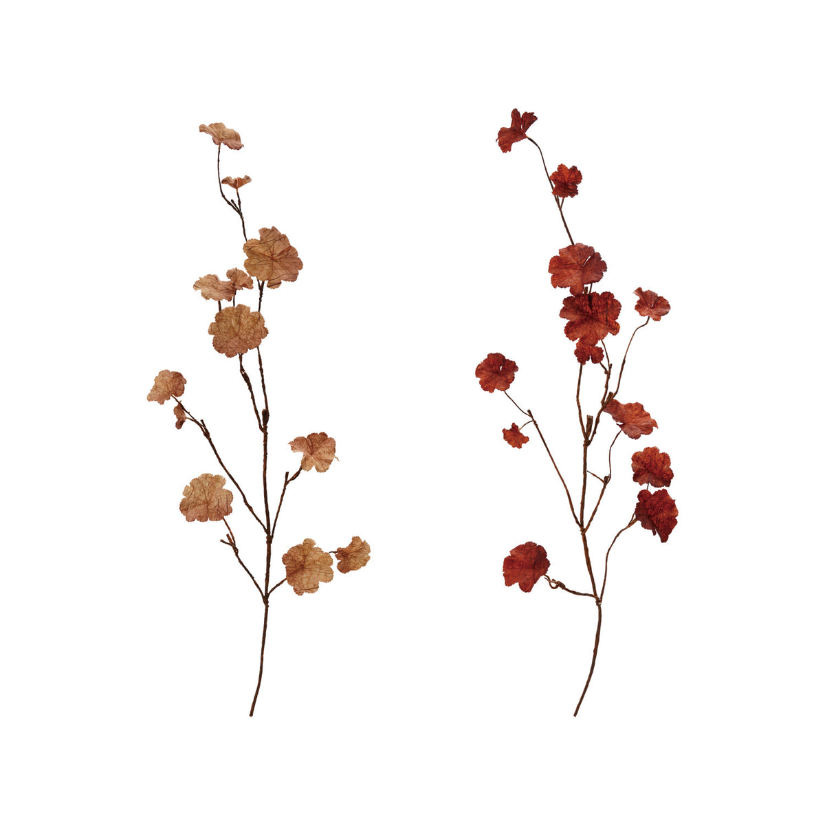 42-1/2"H Faux Leaf Branch, 2 Styles