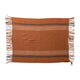 Throw with Stripes & Fringe