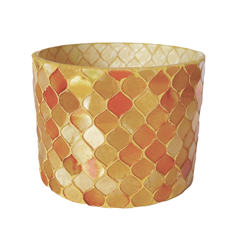 Amber Mosaic Votive