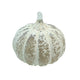Hand-Blown Glass Pumpkin, Frosted Finish, Brown (Each One Will Vary)