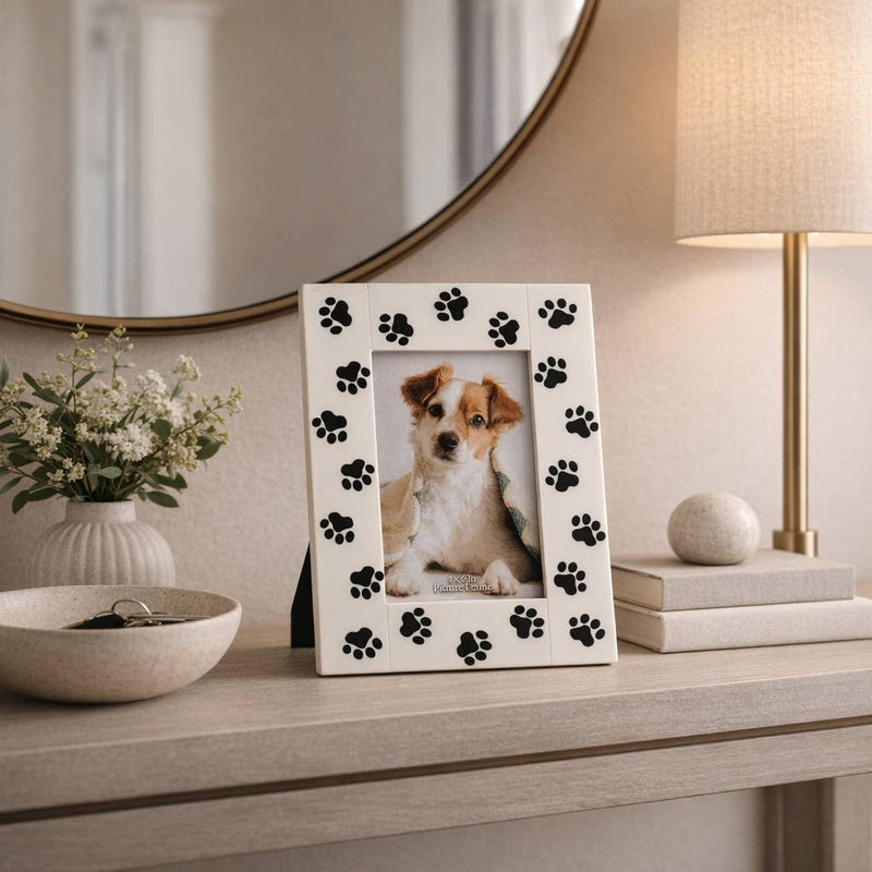Resin Paw Prints 4x6 Frame