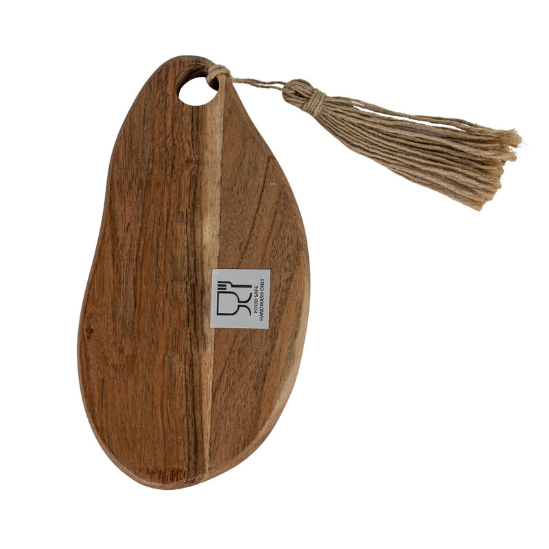 SALE - Prairie Mini Cutting Board Acacia Wood & Jute