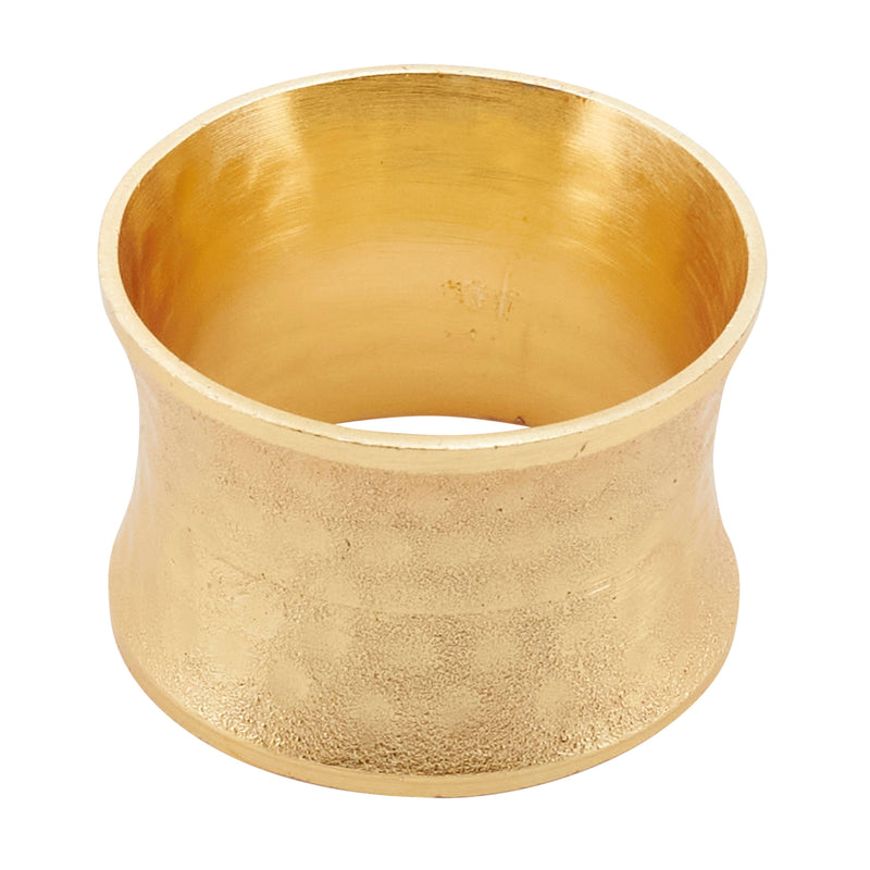 Hammered Napkin Ring: Dark Gold