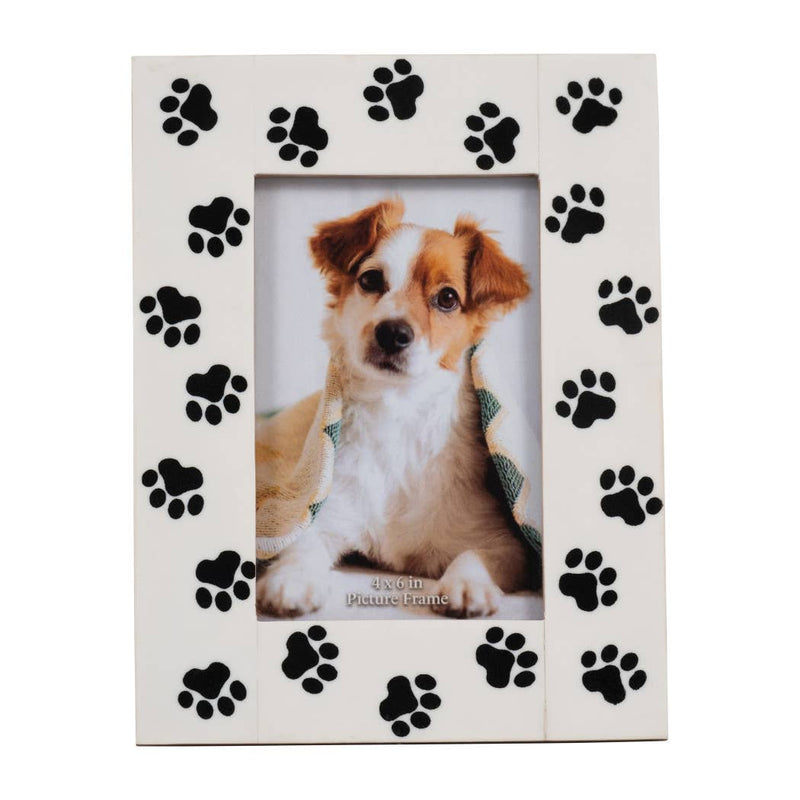 Resin Paw Prints 4x6 Frame