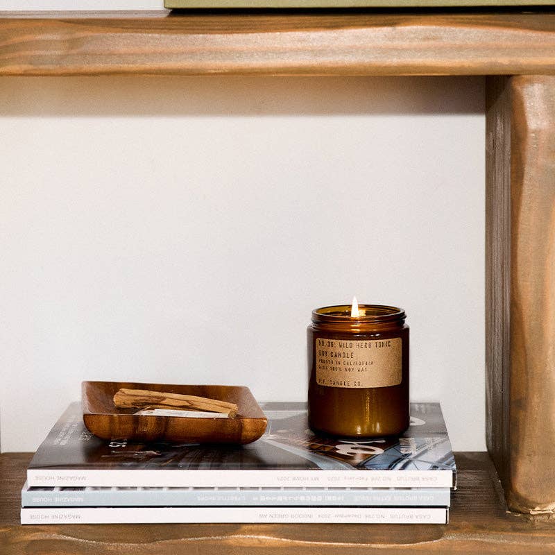 Wild Herb Tonic Glass Jar Soy Candle