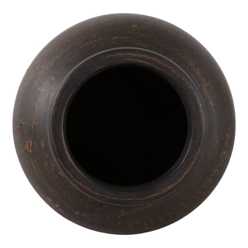 Chocolate Brown Ceramic Pottery Jug