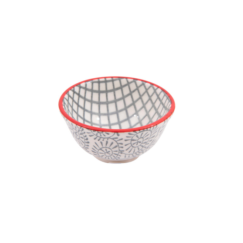Hand-Stamped Stoneware Pinch Pot's