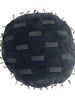 Velvet Round Throw Pillow with Metallic Embroidery & Tassels, [product_price]- Greenhouse Home