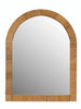 Rattan Wrapped Wood Framed Wall Mirror, [product_price]- Greenhouse Home