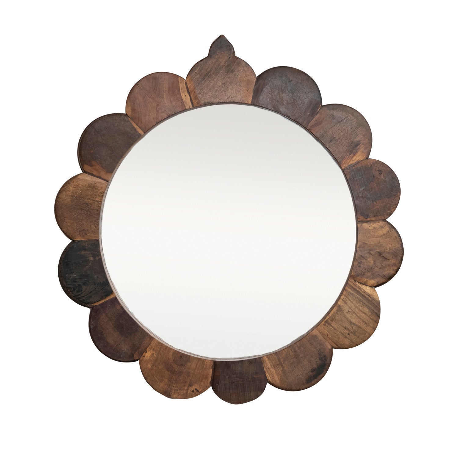 Vintage Reproduction Scalloped Wall Mirror