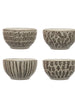 Stoneware Bowl w/ Wax Relief Pattern, [product_price]- Greenhouse Home