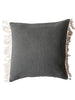 Square Cotton Throw Pillow w/ Fringe, [product_price]- Greenhouse Home