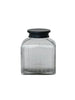 6 Cup Glass Jar w/ Black Stainless Steel Lid, [product_price]- Greenhouse Home