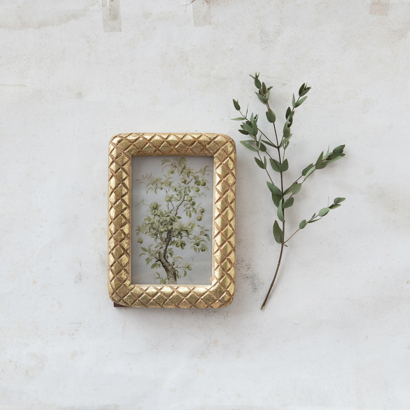 Carved Mango Wood Photo Frame