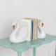 Swan Shaped Bookends, Set of 2