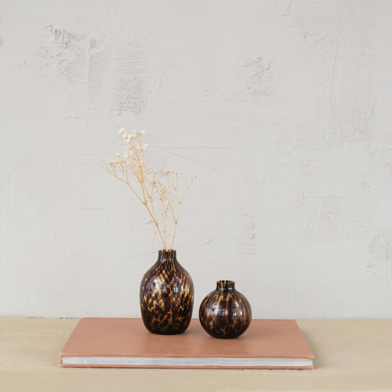 Tortoise Glass Vase