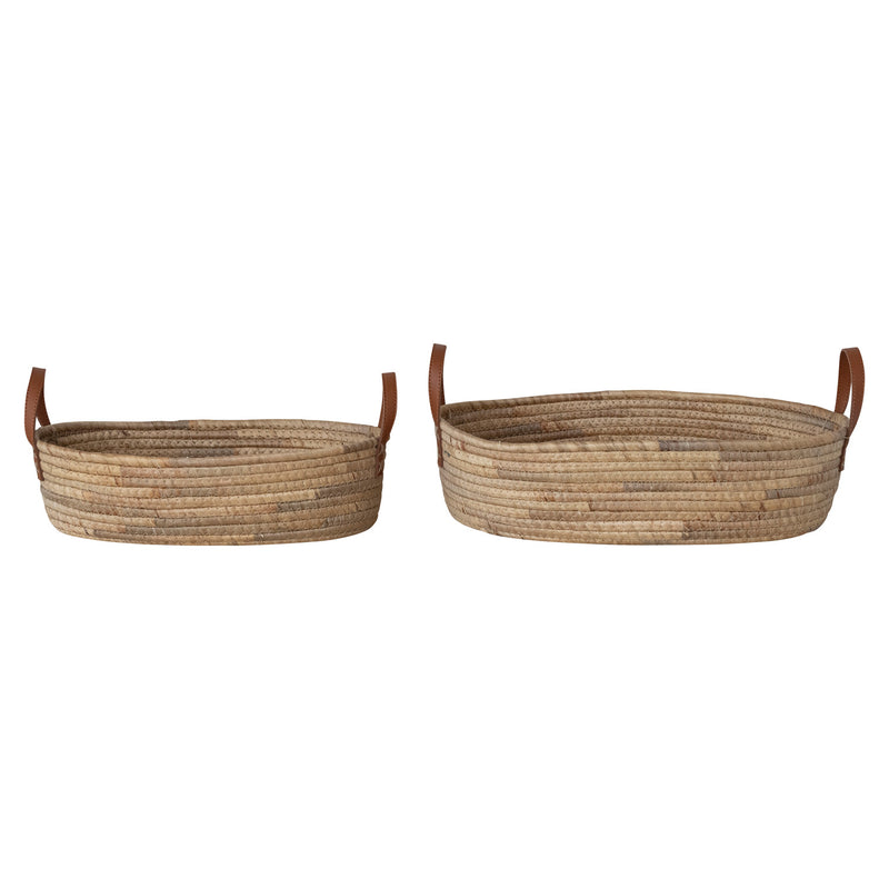 Hand-Woven Seagrass & Water Hyacinth Baskets